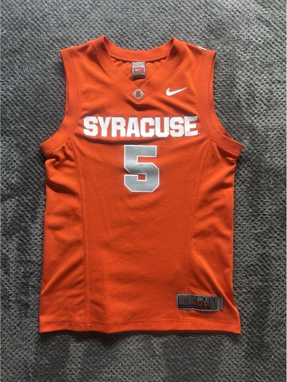 Syracuse University Orange Nike Men’s Small #5 Jersey 540